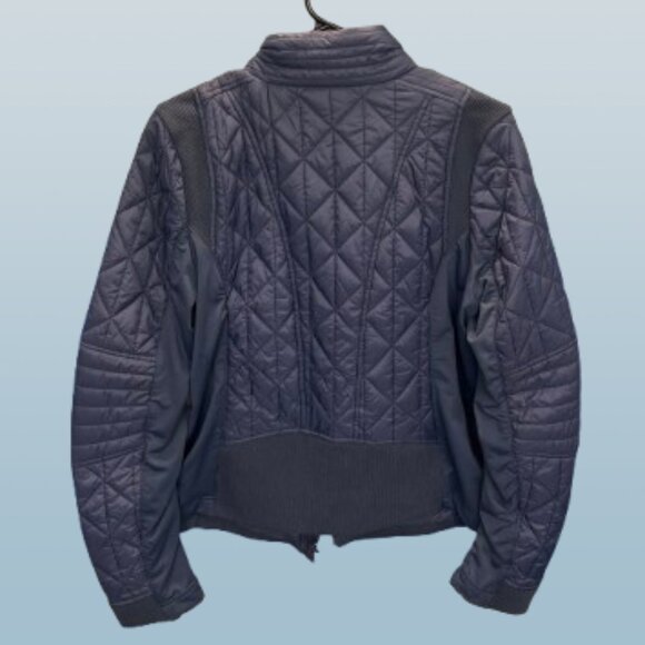 🧥 90 Degree By Reflex Navy Quilted Women's Jacket Size L - Picture 6 of 8